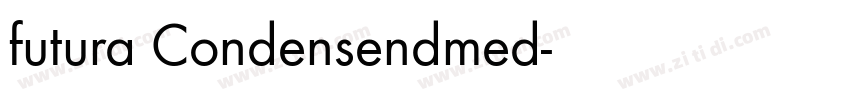 futura Condensendmed字体转换